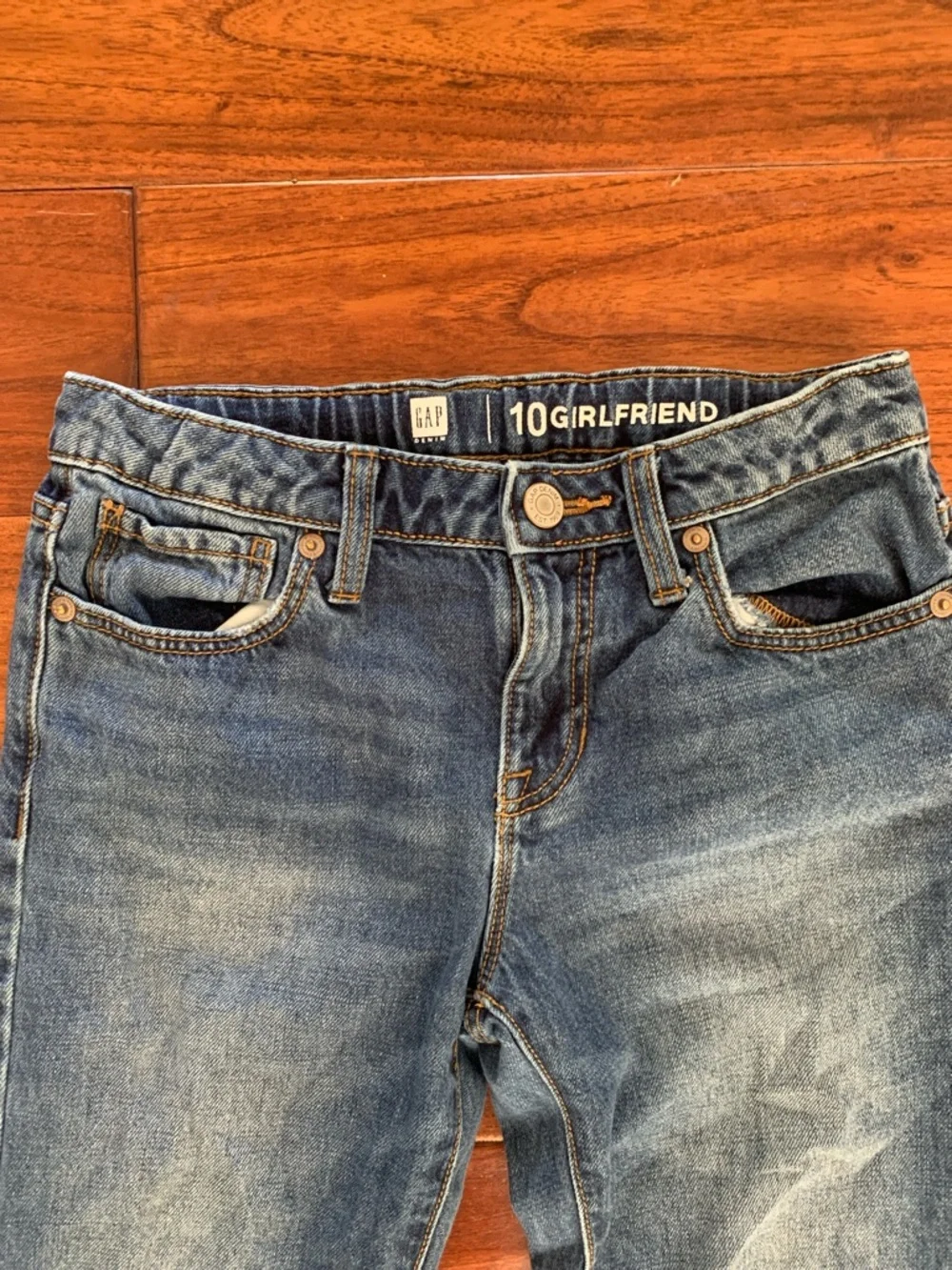 GAP Old Navy Jeans Lot Girls Size 10 Boyfriend Girlfriend Distressed 5 pocket